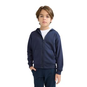 DeFacto E9575A825AU Basic Düz Kapüşonlu Fermuarlı Erkek Çocuk Sweatshirt