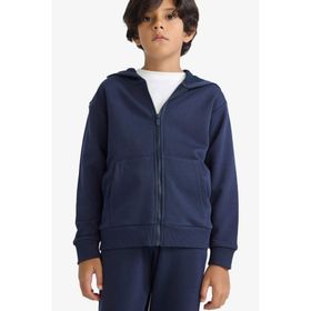 DeFacto E9575A825AU Basic Düz Kapüşonlu Fermuarlı Erkek Çocuk Sweatshirt
