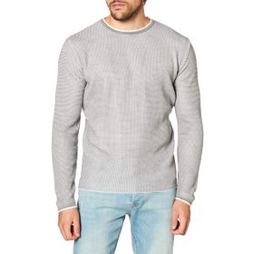 DeFacto Erkek Regular Fit Bisiklet Yaka Triko Kazak, Gri, 3XL Kazak