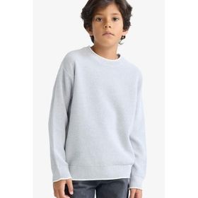 DeFacto F2065A825AU GR210 Gri Erkek Çocuk Triko Kazak 11 - 12 Yaş
