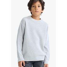 DeFacto F2065A825AU GR210 Gri Erkek Çocuk Triko Kazak 11 - 12 Yaş