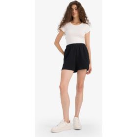 DeFacto F6776AX25HS Siyah-BK81 Kadın Regular Fit Beli Lastikli Cepli Şort