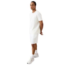 DeFacto F8393AX25AU Ekru-ER105 Erkek Standart Fit Modal Sporcu Kısa Paça Şort