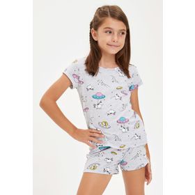 DeFacto F8994A4Z16HSWT34 Baskılı Erkek Çocuk Polo Erkek Çocuk T-shirt