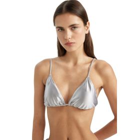 DeFacto Fall İn Love Regular Fit Saten Üçgen Gri Kadın Bikini