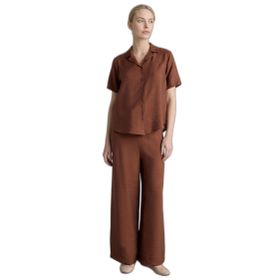 DeFacto G1552AX26SM Kahve-BN521 Kadın Relax Fit Geniş Paça Kapri Şort