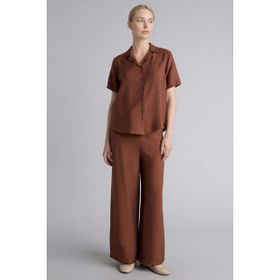 DeFacto G1552AX26SM Kahve-BN521 Kadın Relax Fit Geniş Paça Kapri Şort