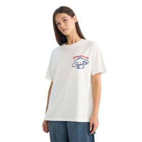 Defacto G1903AX26SP WT32 Beyaz Kadın T-Shirt