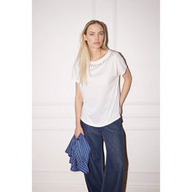 Defacto G3285AX26SP WT32 Beyaz Kadın T-Shirt