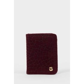 DeFacto G5071AXNS BR2 Bordo Süet Kadın Cüzdan
