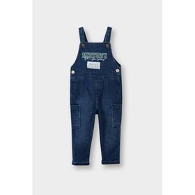 DeFacto G6696A526SP %100 Pamuk Nakışlı Jean Erkek Bebek Tulum