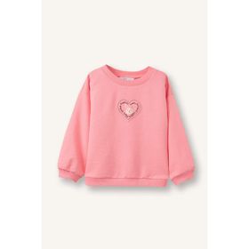 DeFacto G7501A526SP Oversize Baskılı Kız Bebek Sweatshirt
