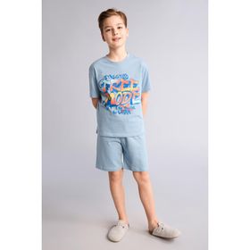 DeFacto G8826A826HS %100 Pamuk Baskılı Erkek Bebek 2'li Pijama Takımı