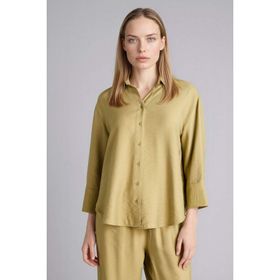 DeFacto H0099AX26SP KH473 Haki Regular Fit Uzun Kollu Kadın Gömlek