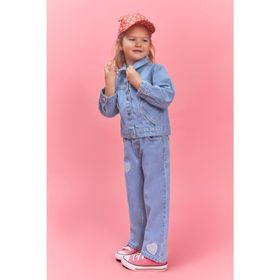 DeFacto H0368A526SM %100 Pamuk Kalp Patchli Kız Bebek Pantolon