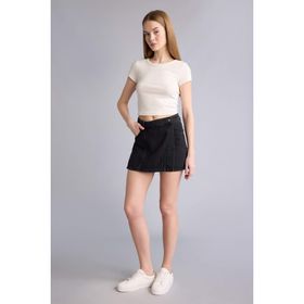 DeFacto H0633AX26SM Siyah-NM40 Kadın Normal Bel Jean Şort