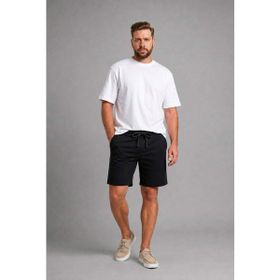 DeFacto H1005AX26SP Siyah-BK81 Baggy Fit Büyük Beden Erkek Şort