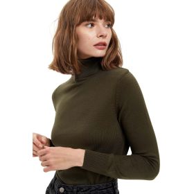 DeFacto H1651AZ24WN BG320 Bej Basic Balıkçı Yaka Slim Fit Triko Kadın Kazak