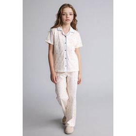 DeFacto H2654A826SP Mavi %100 Pamuk 2'li Erkek Bebek Pijama Takımı