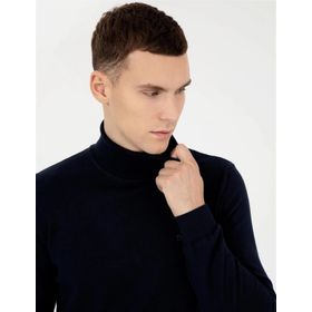 DeFacto H6905AZ Siyah Basic Triko Kazak