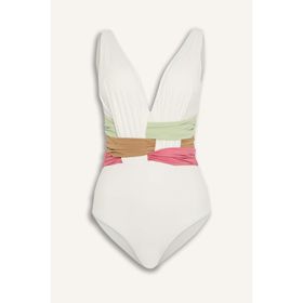 DeFacto H8836AX26HS Lilyrose Regular Fit Beyaz Kadın Mayo
