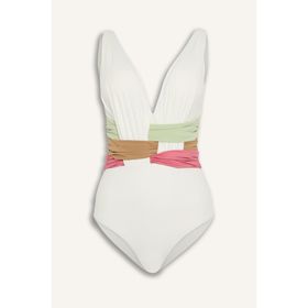 DeFacto H8836AX26HS Lilyrose Regular Fit Beyaz Kadın Mayo