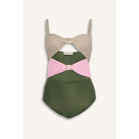 Defacto H8836AX26HS Lilyrose Regular Fit Yeşil Kadın Mayo