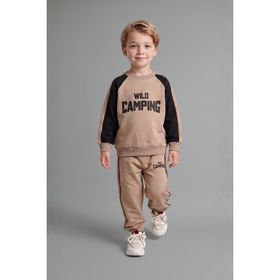 DeFacto I0274A526AU %100 Pamuk Baskılı Üst Elastik Bel Alt 2'li Takım Erkek Bebek Sweatshirt