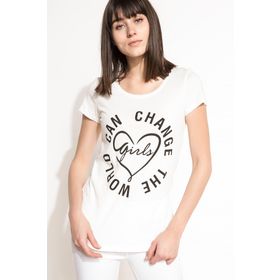Defacto I1127AZ18SPWT34 Baskılı Kadın T-Shirt