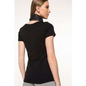 Defacto I3220AZ18SPBK27 Basic Kadın Kadın T-shirt