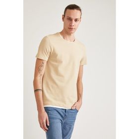 Defacto I5699AZ18SPKH64 Basic Bisiklet Yaka Slim Fit Erkek T-Shirt