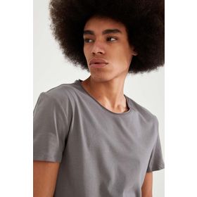 Defacto I5699AZ18SPKH64 Basic Bisiklet Yaka Slim Fit Erkek T-Shirt