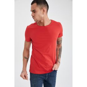 Defacto I5699AZ18SPKH64 Basic Bisiklet Yaka Slim Fit Erkek T-Shirt