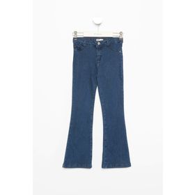 DeFacto I9015A618AUBE458 İspanyol Paça Jean Kadın Pantolon