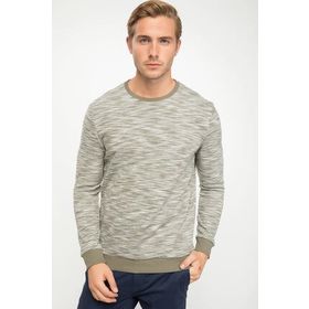 Defacto J2651AZ-18WN-KH252 Bisiklet Yaka Regular Fit Erkek Sweatshirt