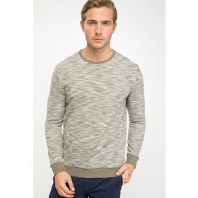 Defacto J2651AZ-18WN-KH252 Bisiklet Yaka Regular Fit Erkek Sweatshirt