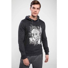 Defacto J2988AZ.18WN.GR210 Erkek Kapşonlu Sweatshirt