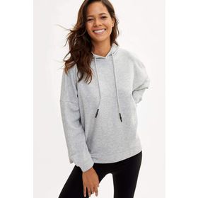 Defacto J2988AZ.18WN.GR210 Erkek Kapşonlu Sweatshirt