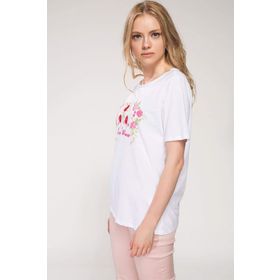 Defacto J3613AZ18HSWT34 Baskılı Kadın T-Shirt