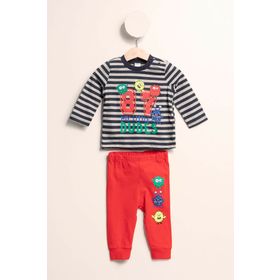 Defacto J5642A2.18SM.BE480 Baskılı Erkek Bebek Pijama Takımı