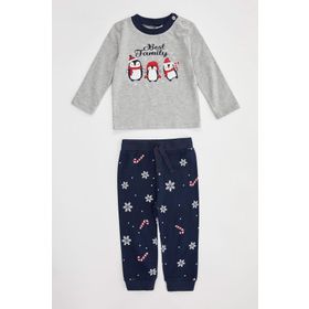 Defacto J5642A2.18SM.BE480 Baskılı Erkek Bebek Pijama Takımı