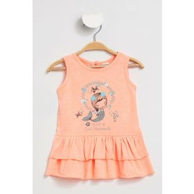 Defacto J8351A219HSRD264 Kolsuz Büzgülü Kız Bebek Elbise