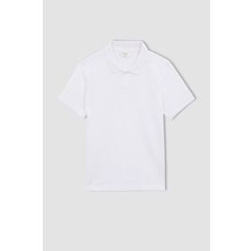 DeFacto K1689A622SP Polo Yaka Kısa Kollu Mavi Erkek Çocuk T-Shirt