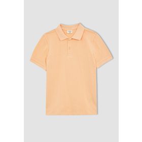 DeFacto K1689A622SP Polo Yaka Kısa Kollu Mavi Erkek Çocuk T-Shirt