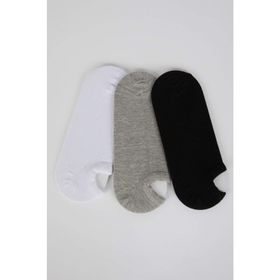 DeFacto K4595AZNS KR1 Pamuklu 3'lü Erkek Sneaker Çorabı