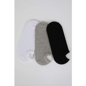 DeFacto K4595AZNS KR1 Pamuklu 3'lü Erkek Sneaker Çorabı