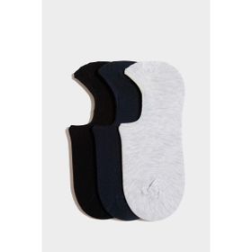 DeFacto K5310AZNS KR1 Basic 3'lü Erkek Babet Çorabı
