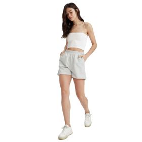 DeFacto Kadın Regular Fit Basic Şort, Gri, XS Şort