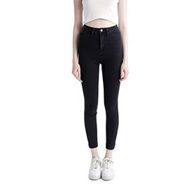 DeFacto Kadın Super Skinny Fit Yüksek Bel Jean Pantolon, Antrasit , 36 Pantolon