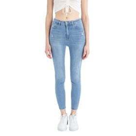 DeFacto Kadın Super Skinny Fit Yüksek Bel Jean Pantolon, Mavi , 36 Pantolon